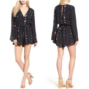 Faithfull the Brand Joya Playsuit Romper Sz 4